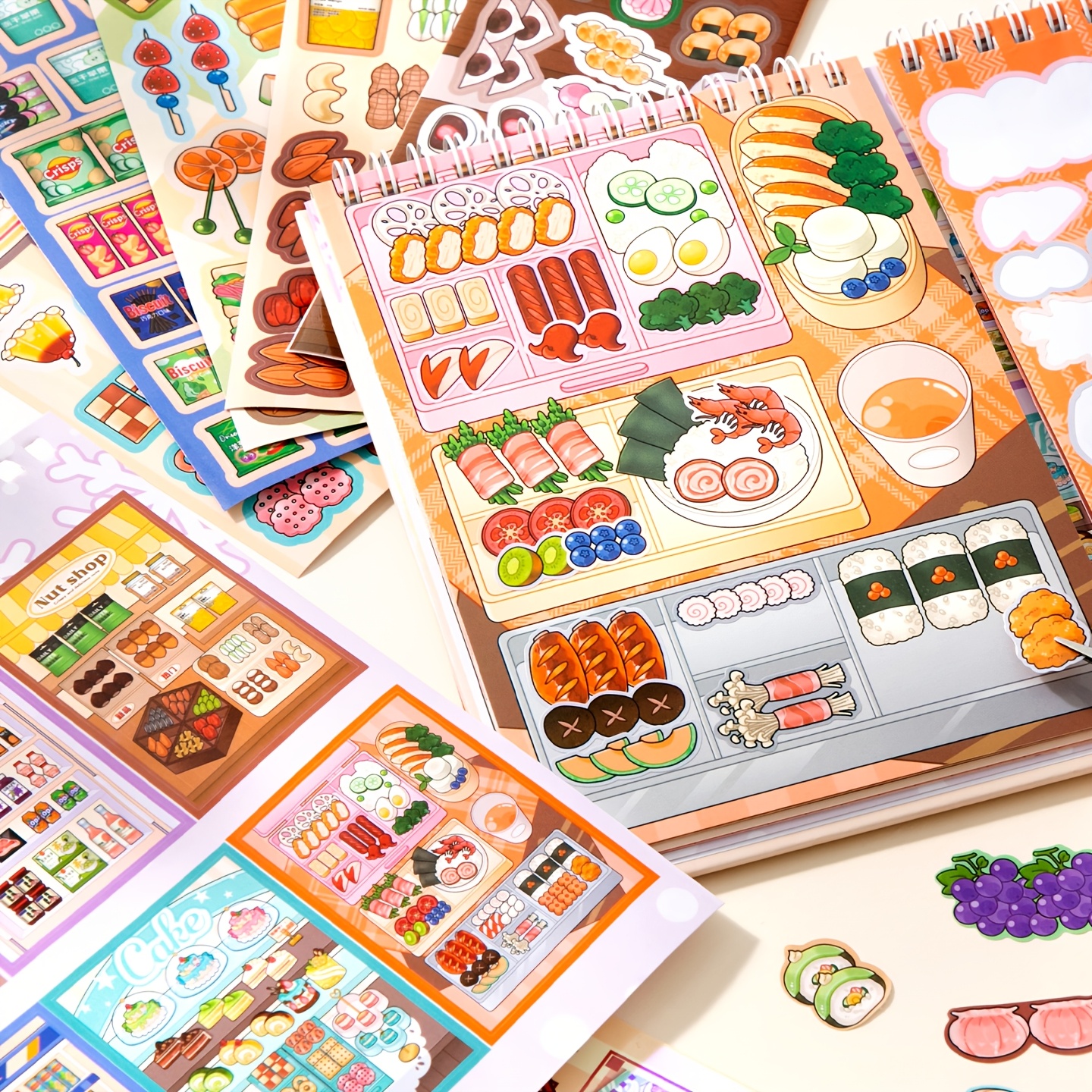 Cute Food Storage Sticker Book - Food Storage Journal ulasan dan harga