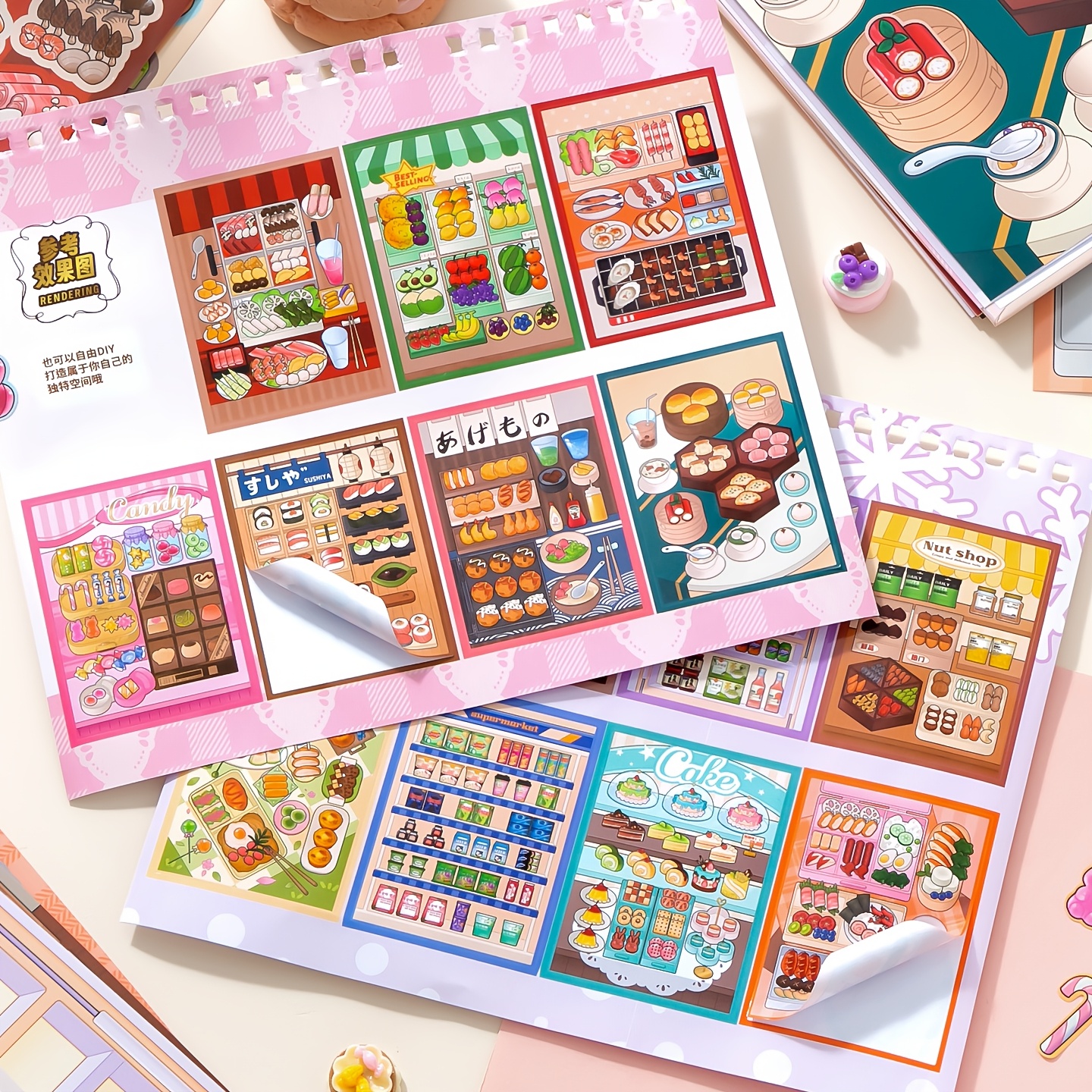 Cute Food Storage Sticker Book - Food Storage Journal ulasan dan harga