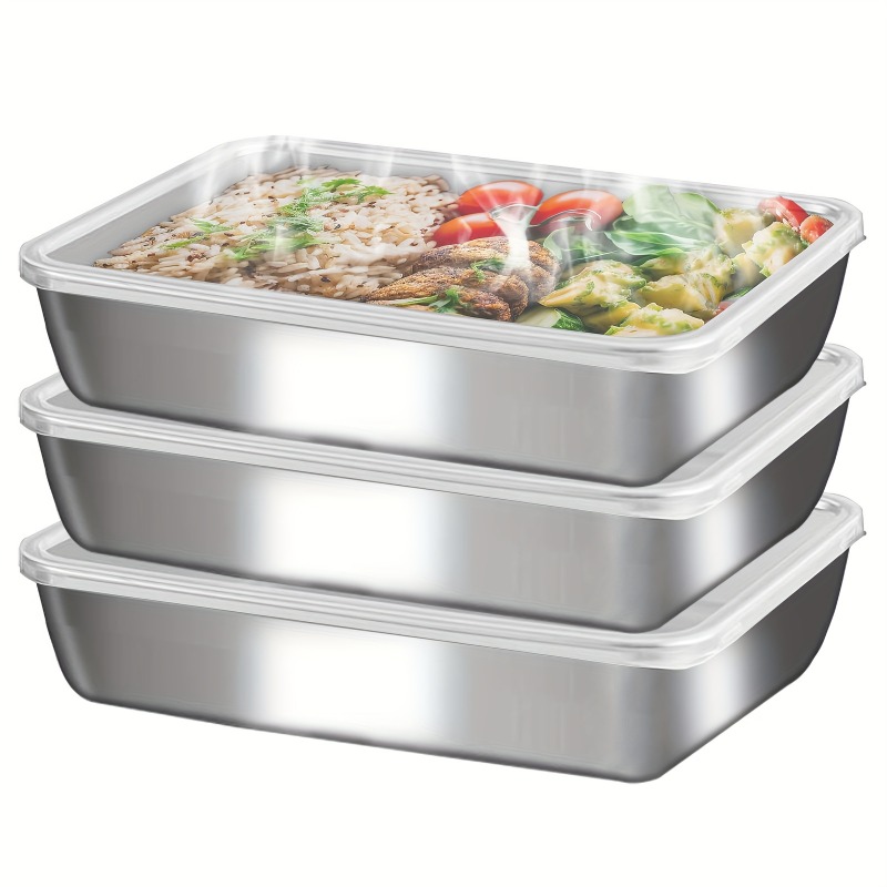 3 Pieces Large Stackable Durab - Food Storage Containers Xl ulasan dan harga