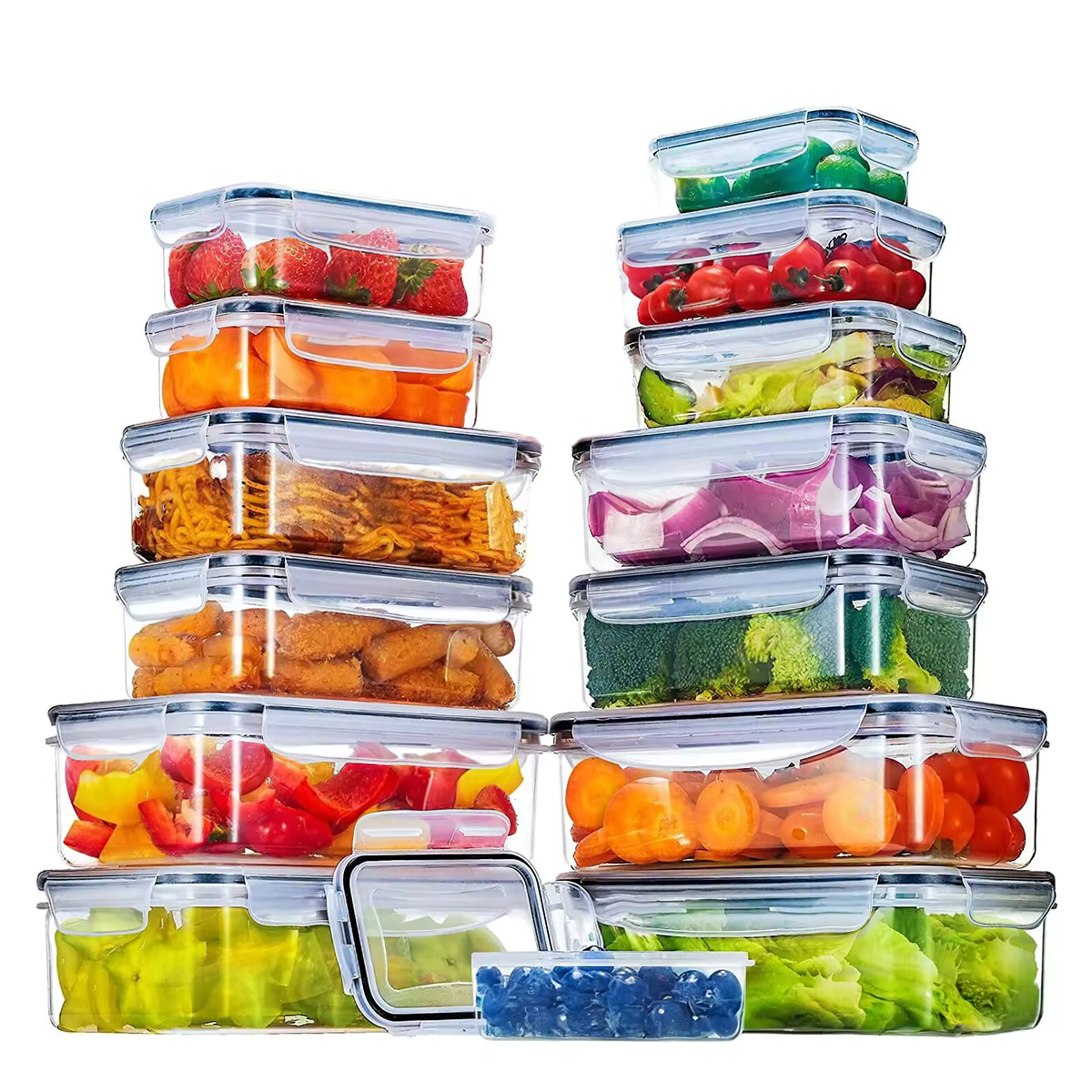 34PCS-Assorted Size Airtight F - Food Storage Pantry ulasan dan harga