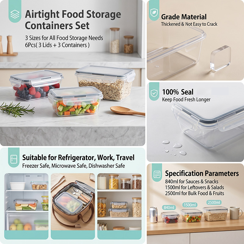 34PCS-Assorted Size Airtight F - Food Storage Pantry ulasan dan harga