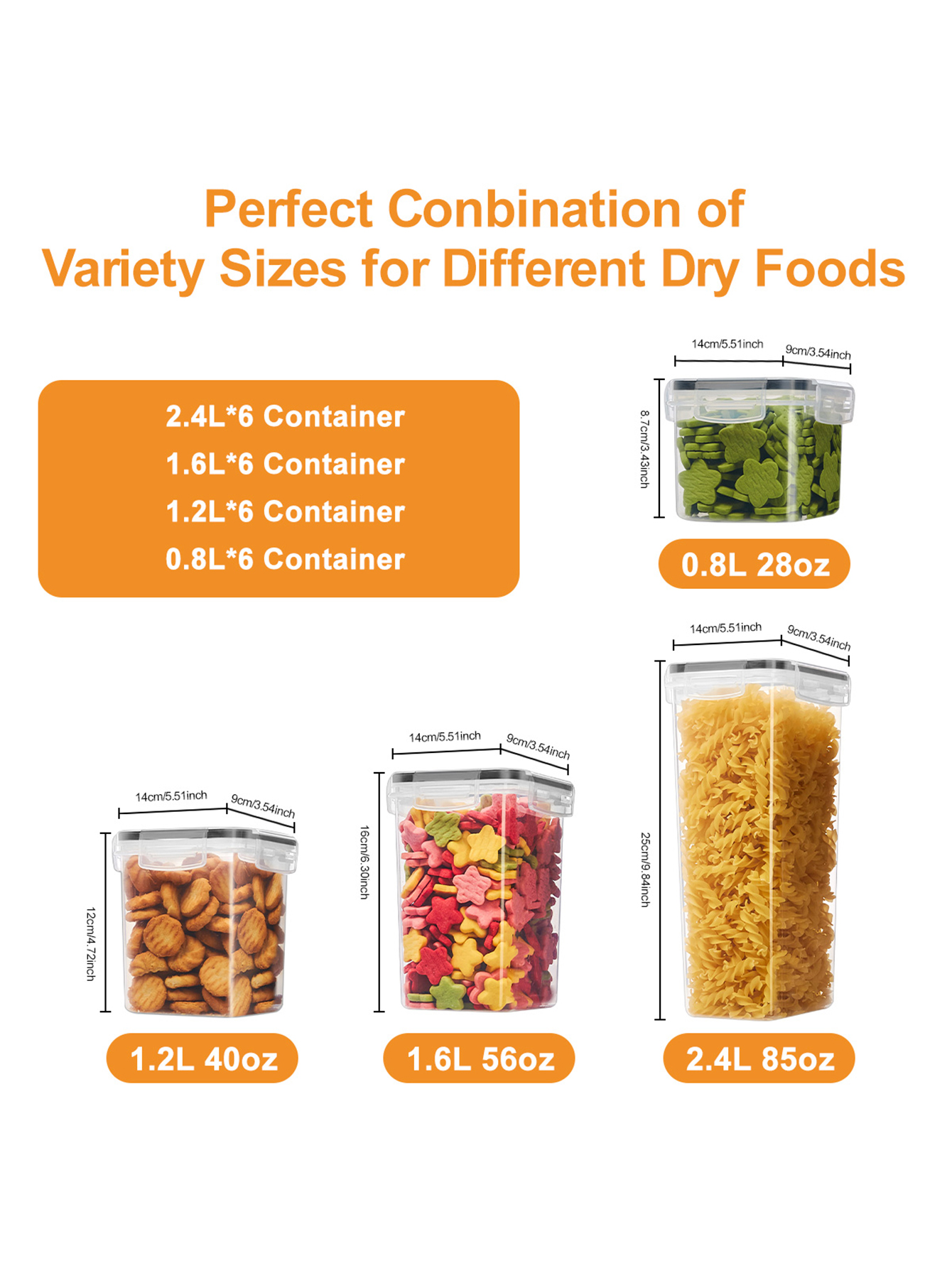 48pcs,Sealed food storage cont - Food Storage Pantry ulasan dan harga