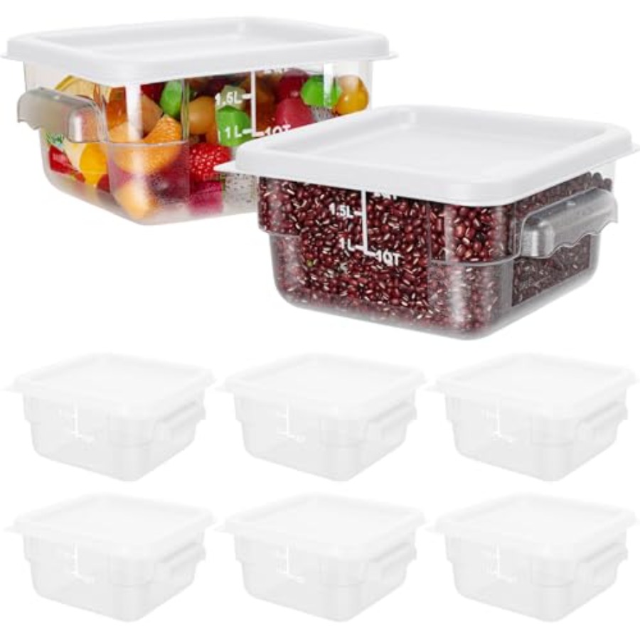8 Pcs 2 Quart Food Storage Con - Food Storage Quart Containers ulasan dan harga