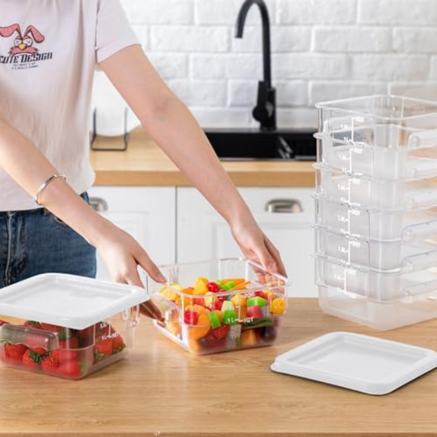 8 Pcs 2 Quart Food Storage Con - Food Storage Quart Containers ulasan dan harga