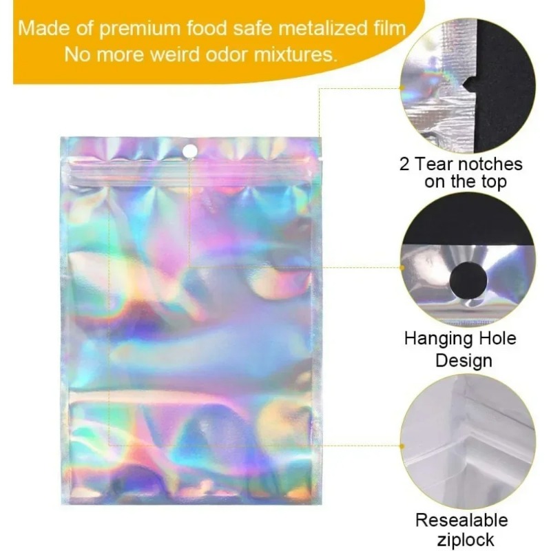 Laser Sealing Bags Holographic - Food Storage Plastic Bag ulasan dan harga