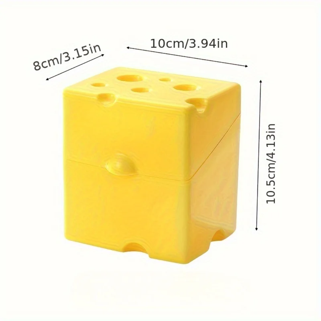 ABS Cheese Storage Box with Fl - Food Storage Yellow ulasan dan harga