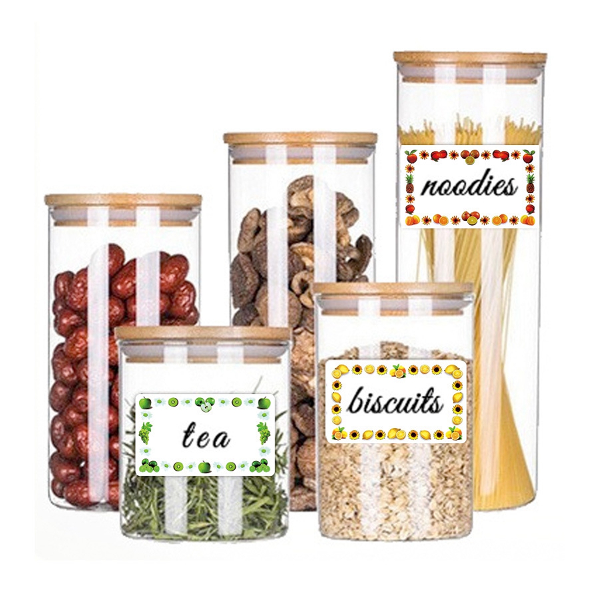 250Pcs Rectangle Canning Label - Food Storage For Restaurant ulasan dan harga
