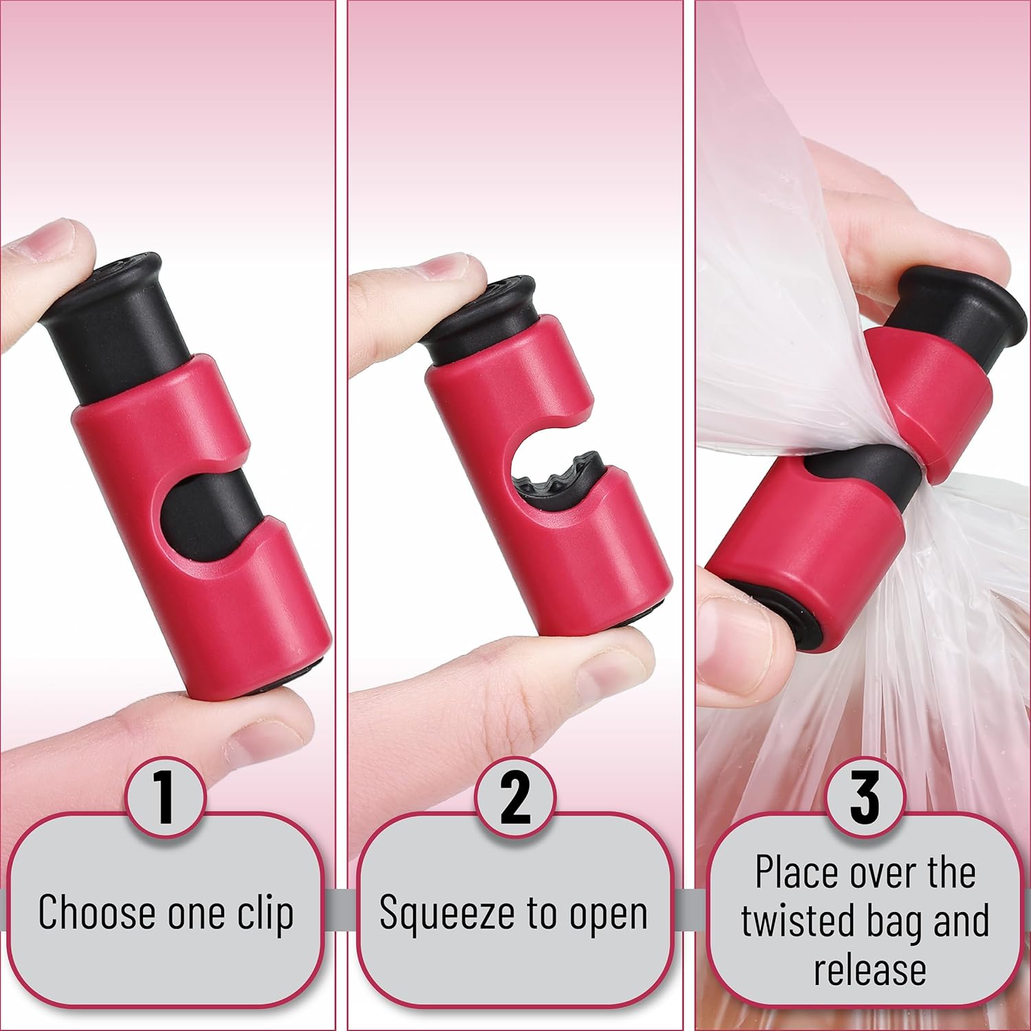 Squeeze Lock Bread Bag Clips P - Food Storage Plastic Bag ulasan dan harga