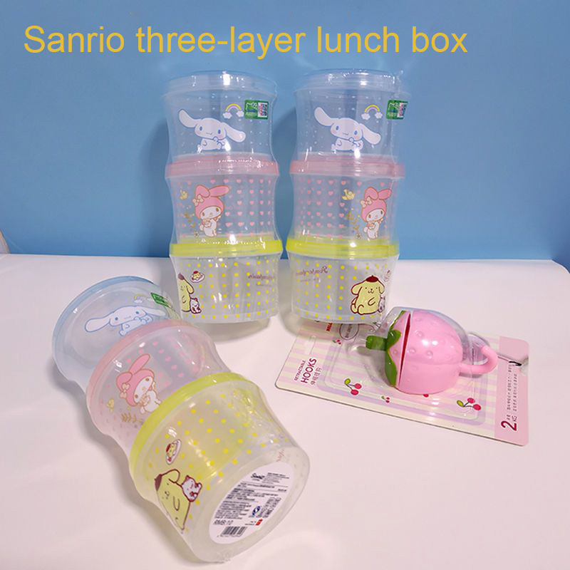 Kitty Bento Box Set 3 Pieces C - Food Storage Jar Set ulasan dan harga
