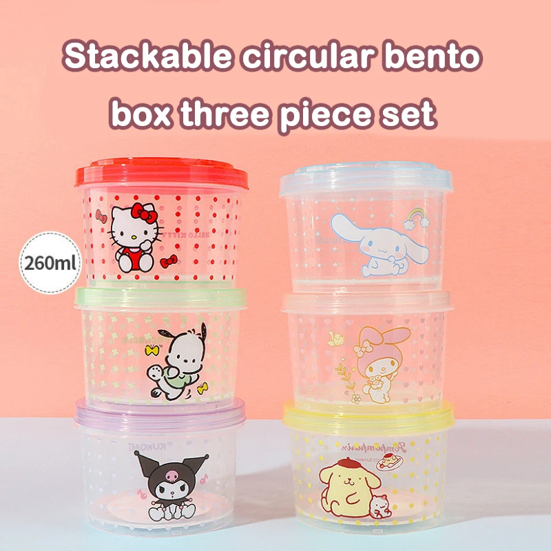 Kitty Bento Box Set 3 Pieces C - Food Storage Jar Set ulasan dan harga