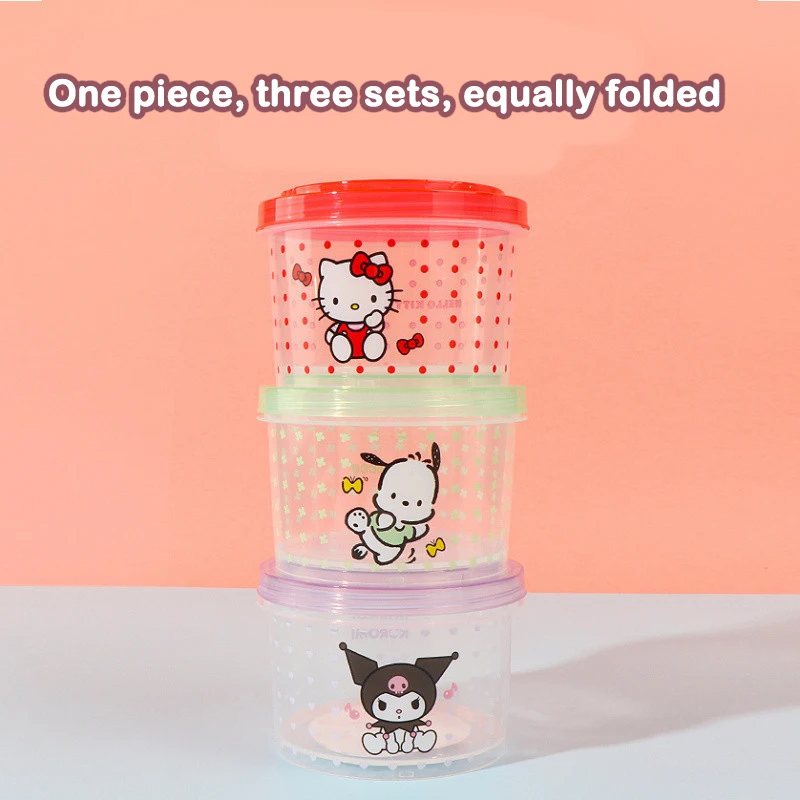 Kitty Bento Box Set 3 Pieces C - Food Storage Jar Set ulasan dan harga