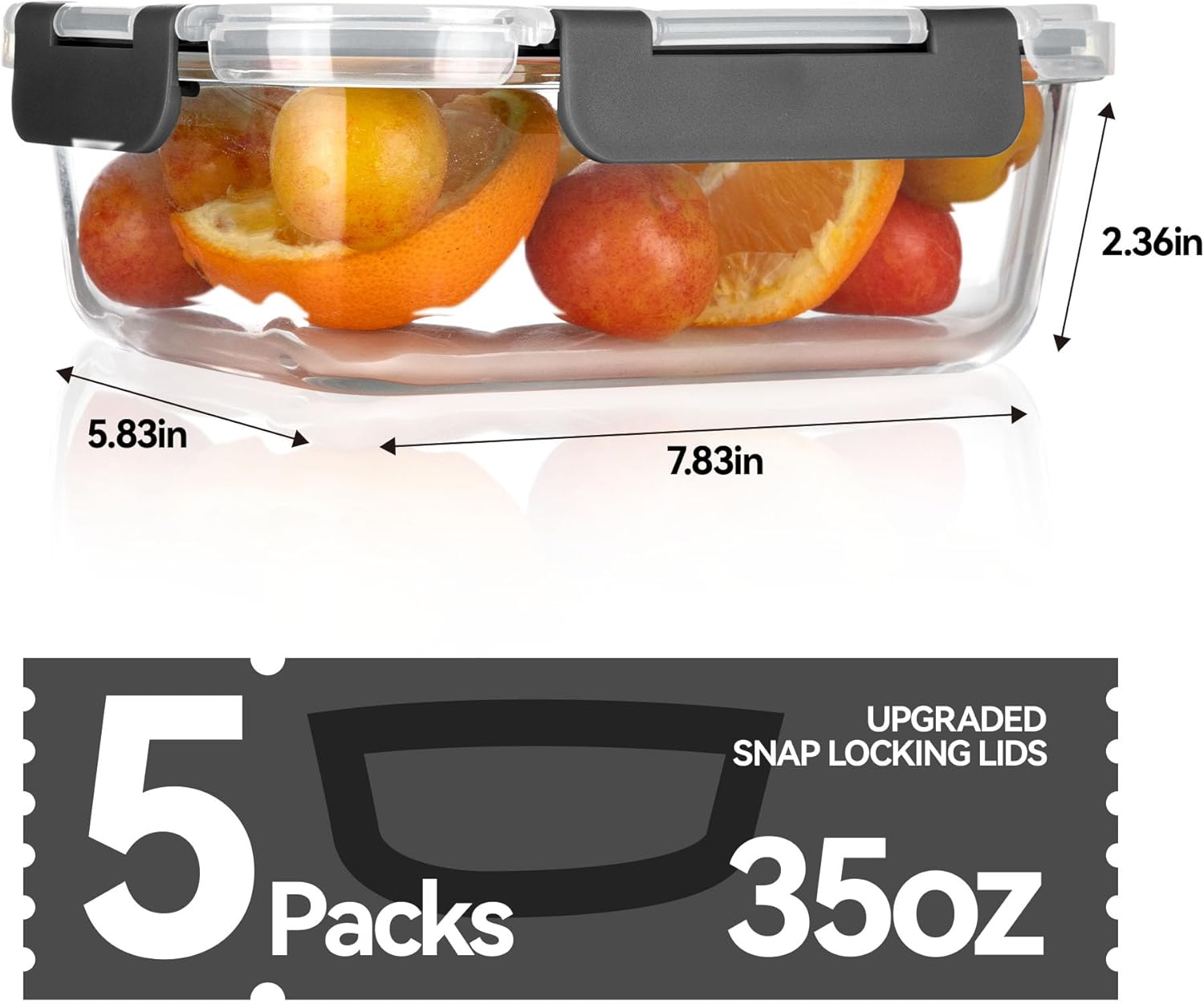 Glass Food Storage Containers, - Food Storage Containers Glass ulasan dan harga